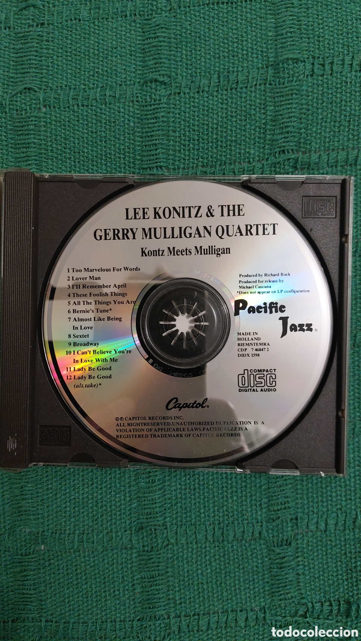 CDs de m&uacute;sica: Jazz: Konitz meets Mulligan - Foto 3