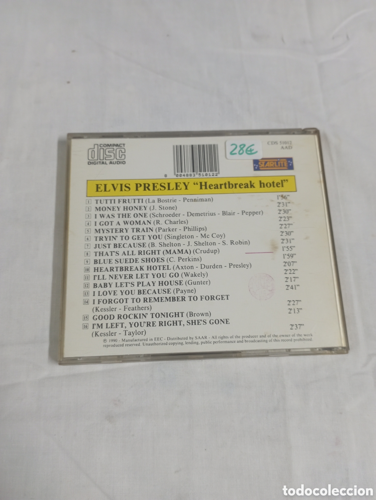 CDs de m&uacute;sica: Elvis Presley Heartbreak hotel - Foto 2