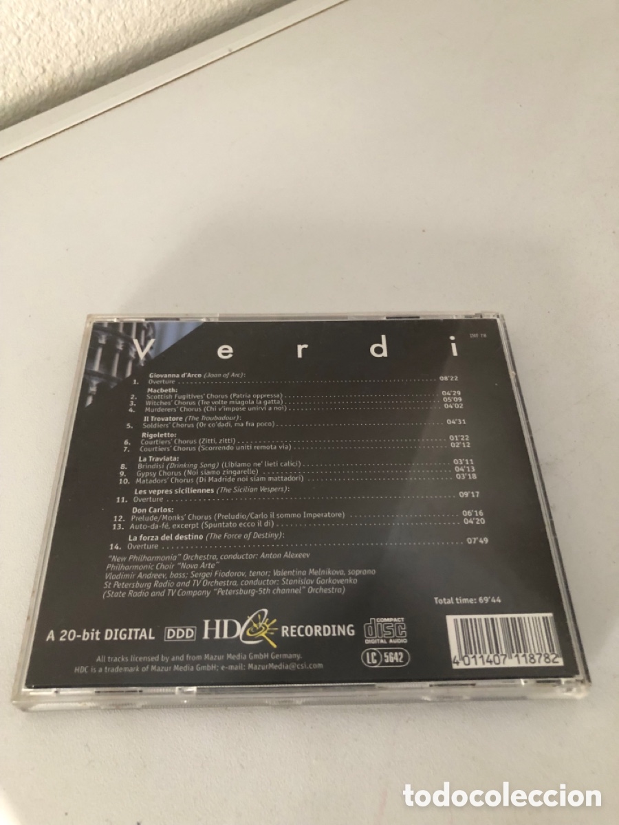 CDs de m&uacute;sica: Verdi Choirs And Overtures Cd - Foto 3