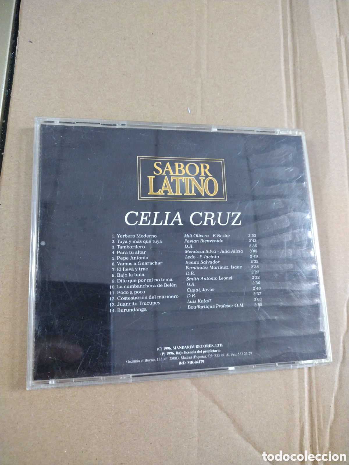 CDs de m&uacute;sica: CELIA CRUZ. SABOR LATINO. CD - Foto 2