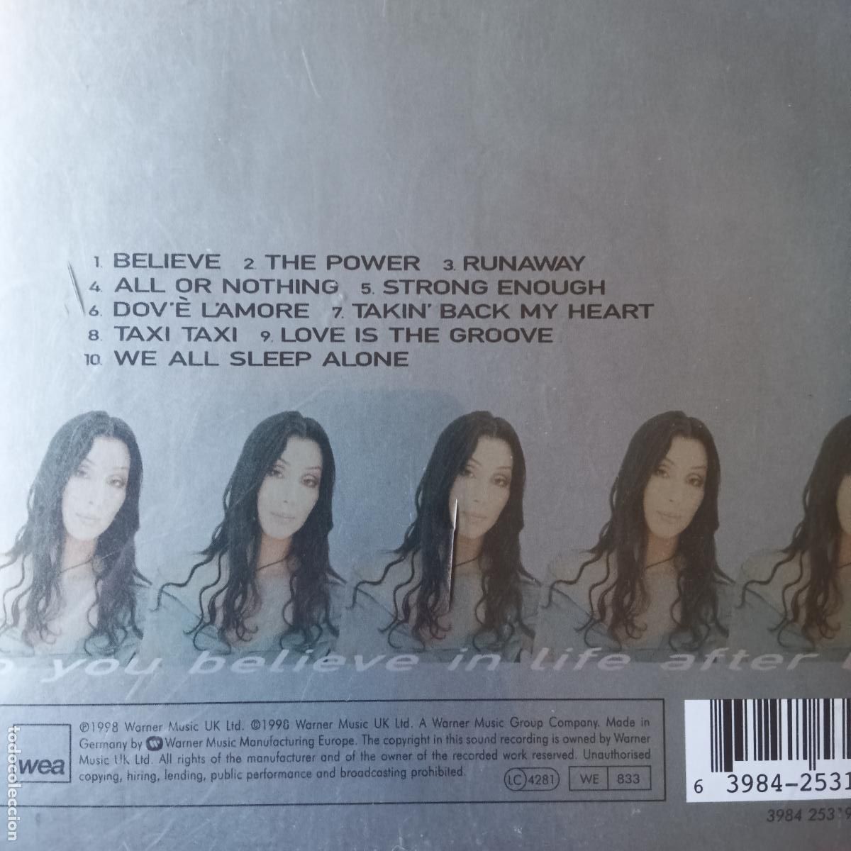 CDs de m&uacute;sica: CHER, BELIEVE. CD 1998 - Foto 2