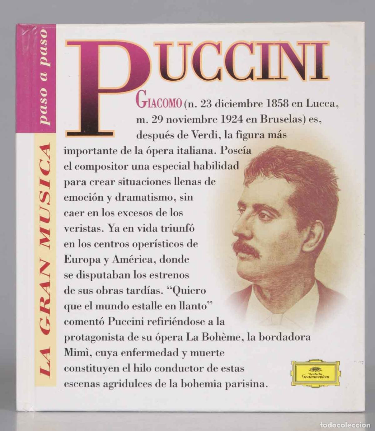 CDs de m&uacute;sica: CD. PUCCINI. 4 ACTOS. BERNSTEIN - Foto 1