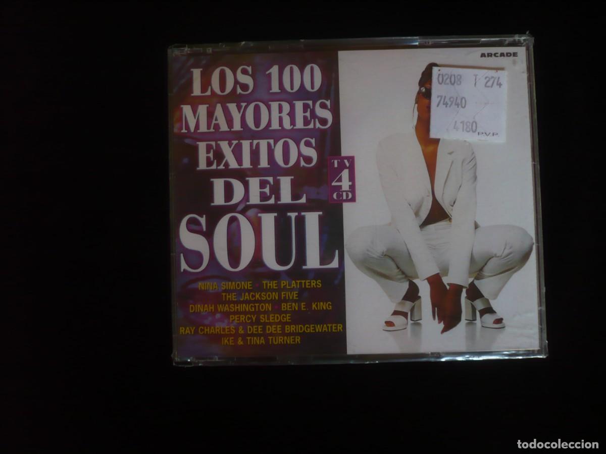 CDs de m&uacute;sica: los 100 mayores exitos del soul - 4 cd muevo precintado