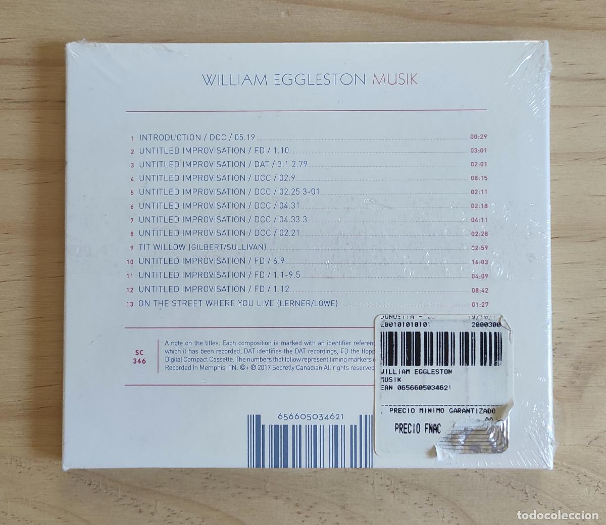 CDs de m&uacute;sica: William Eggleston - Musik (2017 ) CD Nuevo - Foto 2
