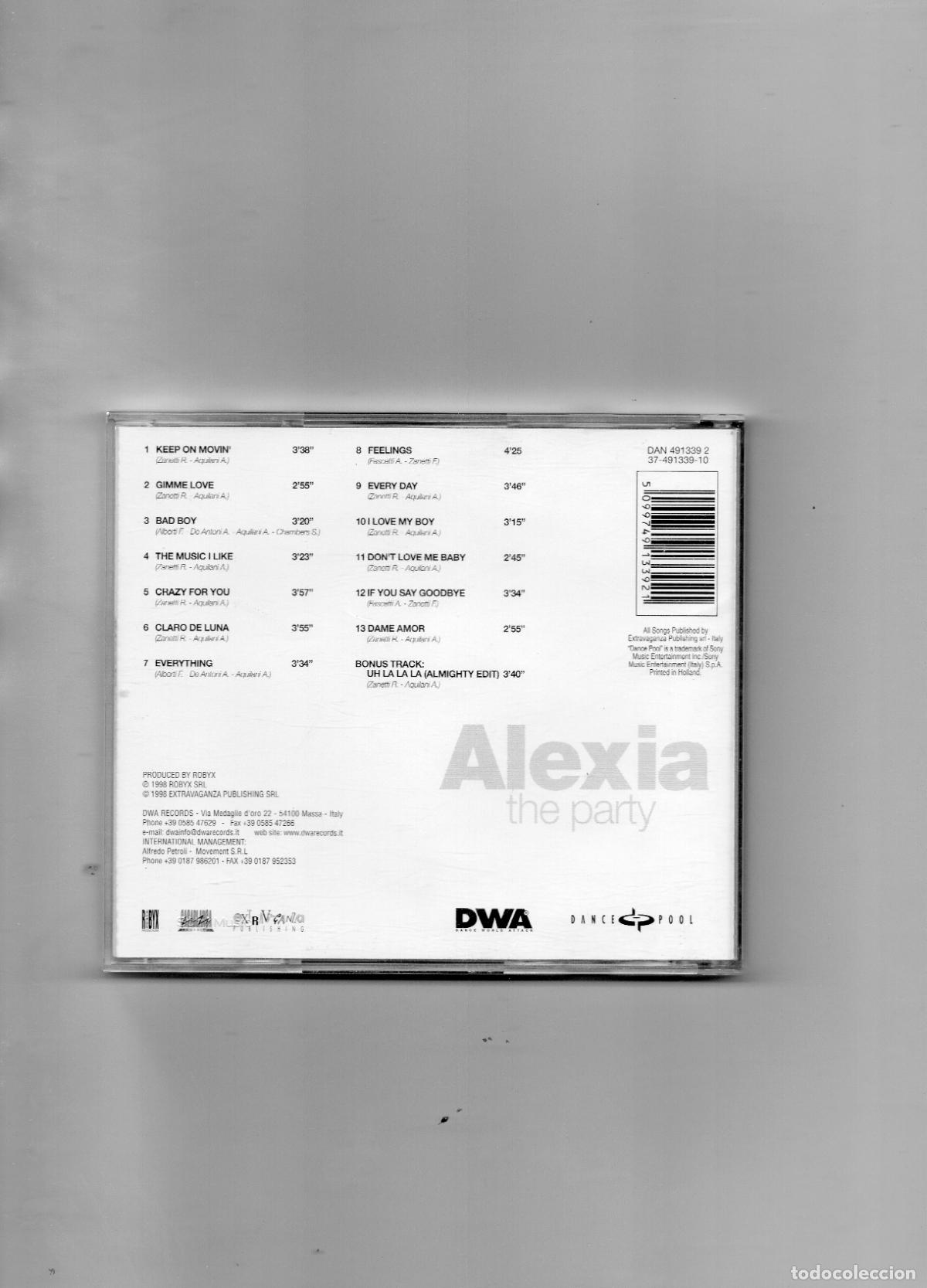 CDs de m&uacute;sica: CD - ALEXIA - THE PARTY - 2022 - Foto 2