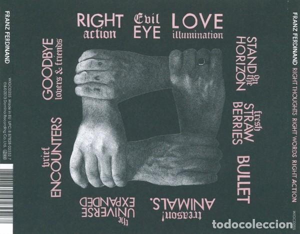 CDs de m&uacute;sica: Franz Ferdinand &ndash; Right Thoughts, Right Words, Right Action - CD - Foto 2