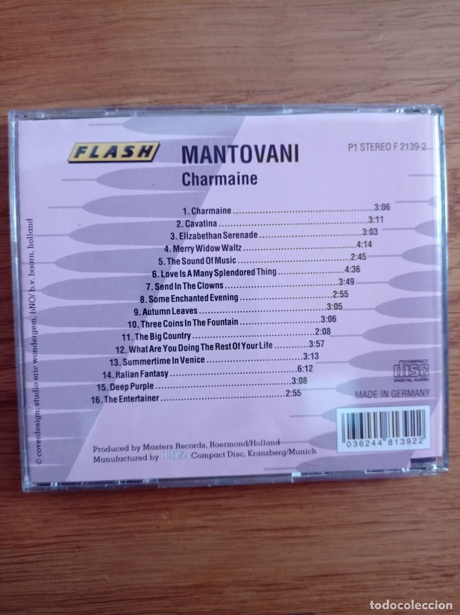 CDs de m&uacute;sica: cd mantovani charmaine flash - Foto 2