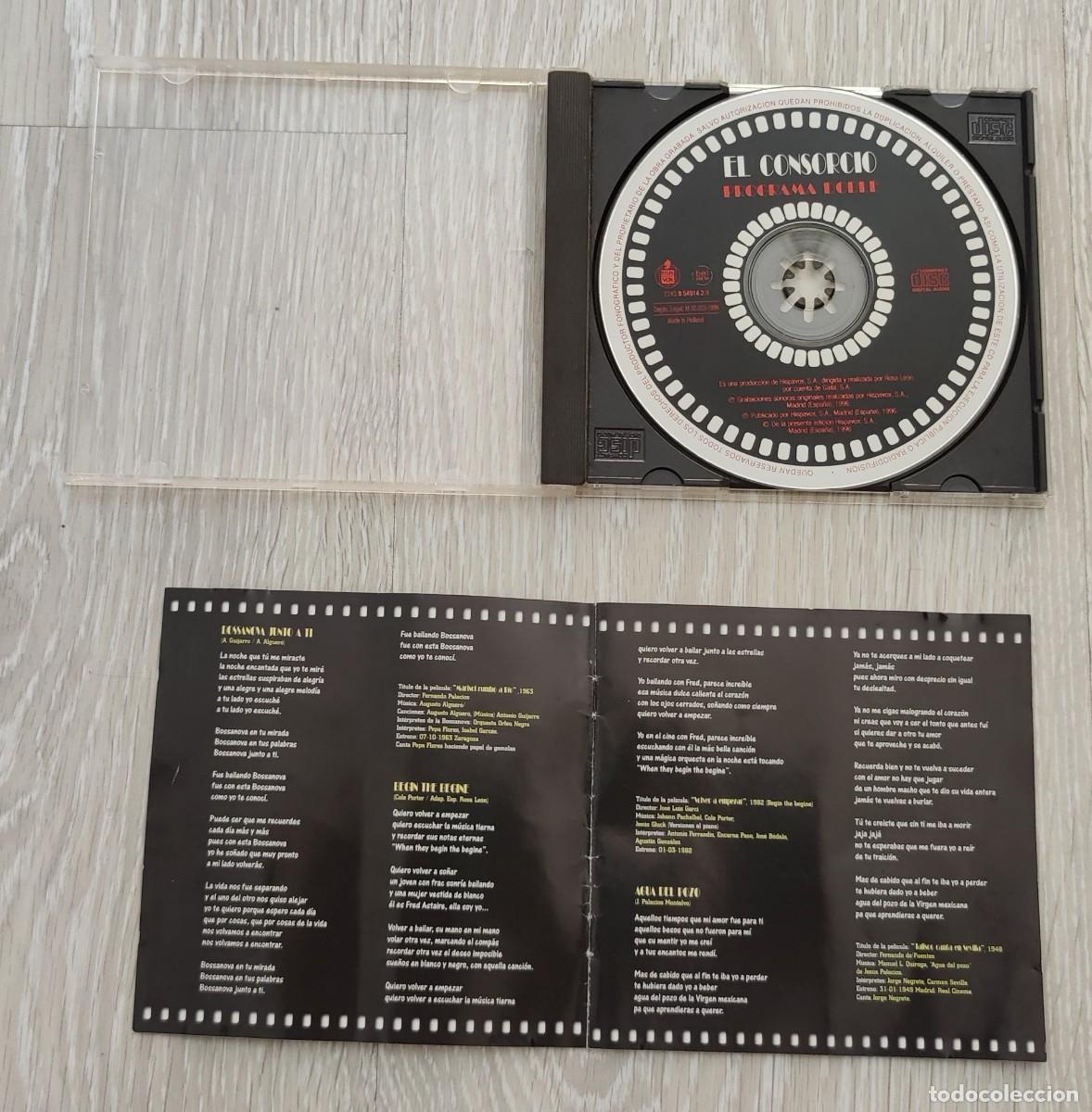 CDs de m&uacute;sica: CD Musica. El Consorcio. Programa doble. - Foto 4