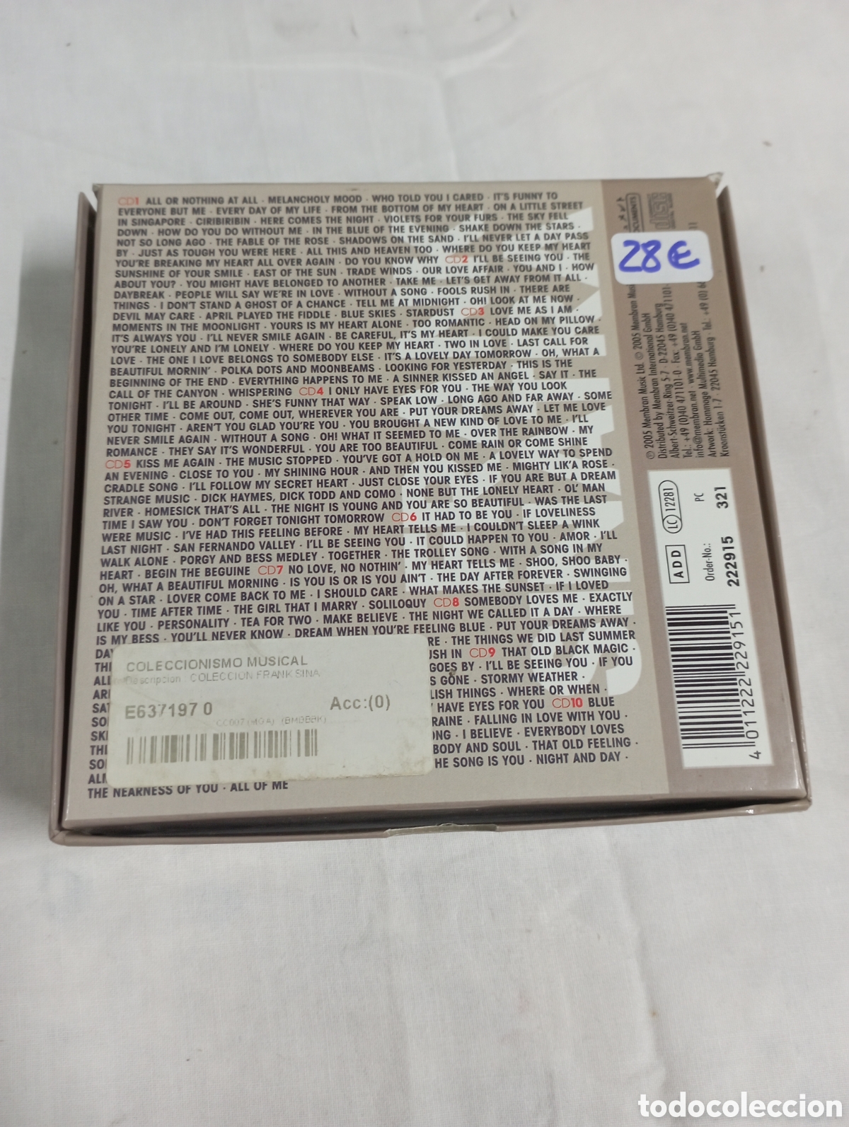 CDs de m&uacute;sica: Frank Sinatra 10 cd set - Foto 3