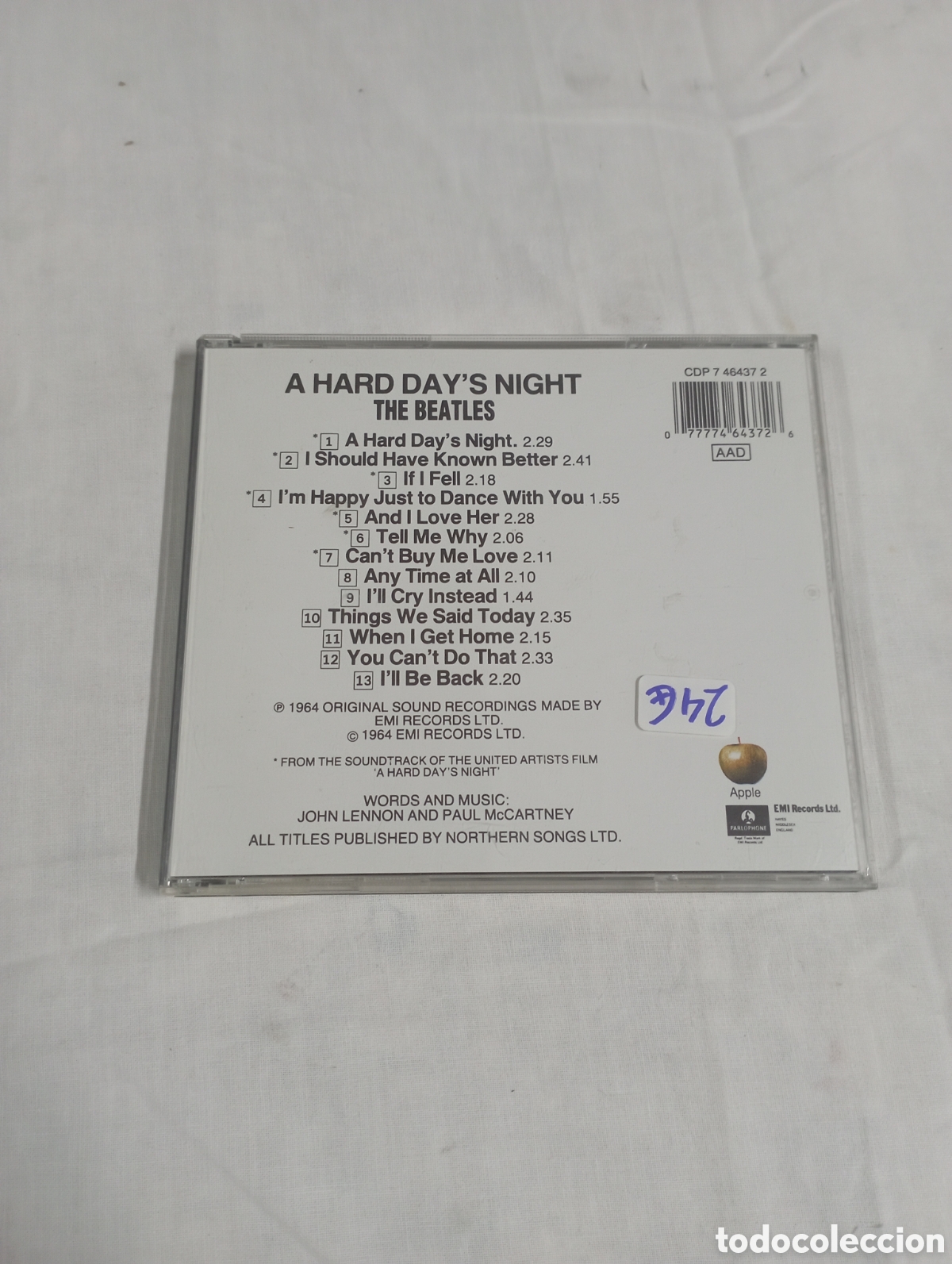 CDs de m&uacute;sica: A Hard Days Night the beatles - Foto 2