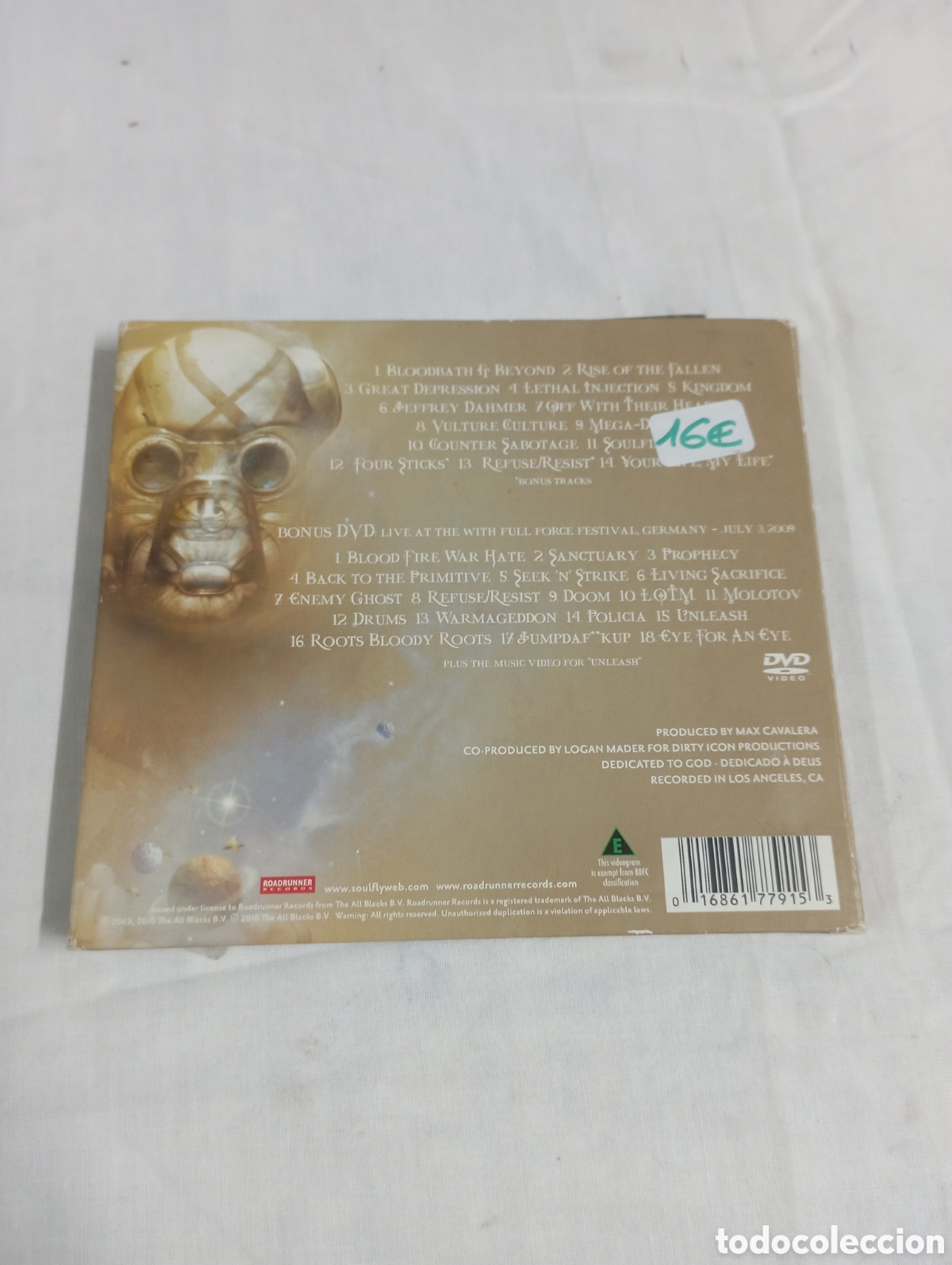 CDs de m&uacute;sica: Soulfly OMEN cd/dvd original - Foto 2