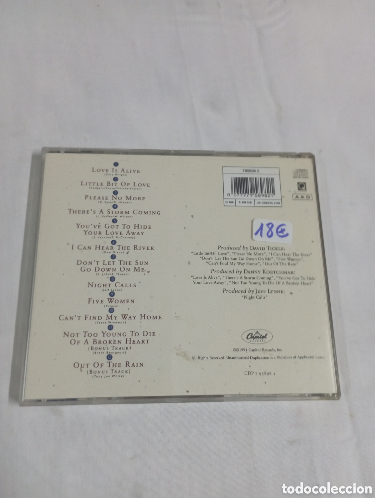 CDs de m&uacute;sica: Joe Cocker night calls - Foto 2