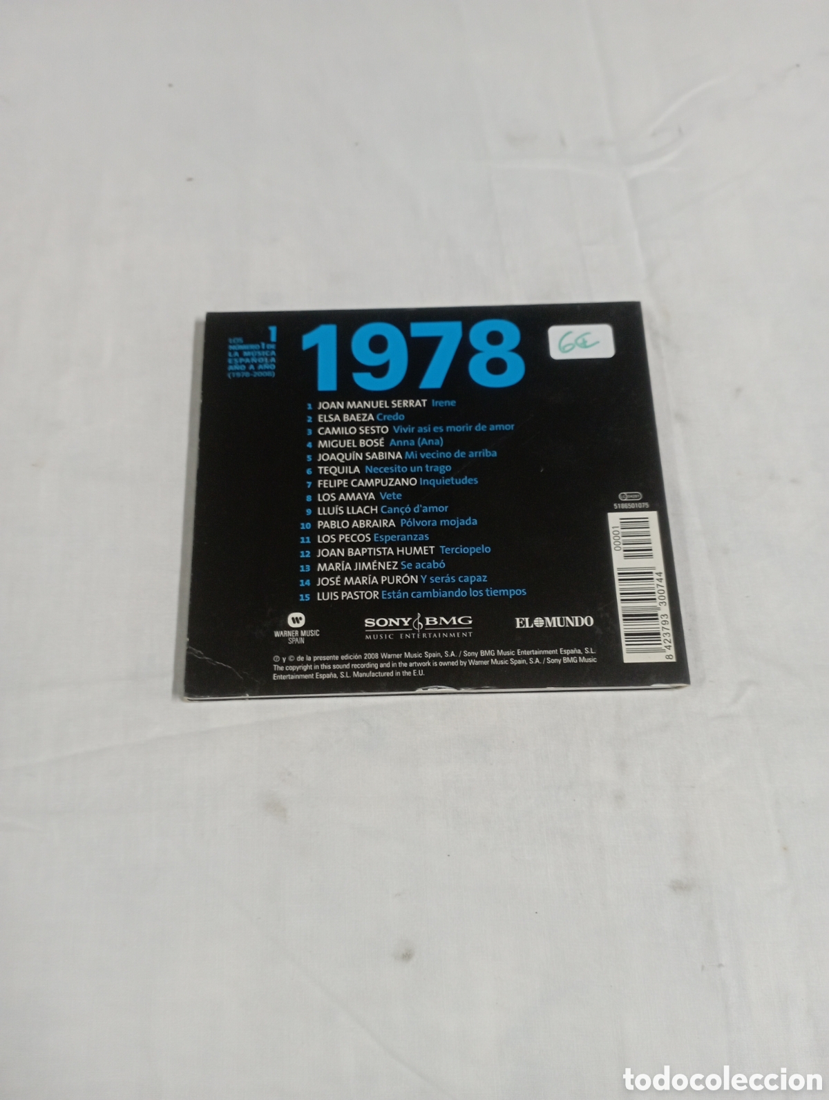 CDs de m&uacute;sica: Joan Manuel Serrat 1978 - Foto 2