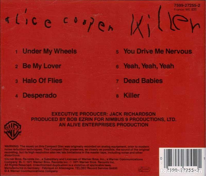 CDs de m&uacute;sica: Alice Cooper - Killer. CD - Foto 2