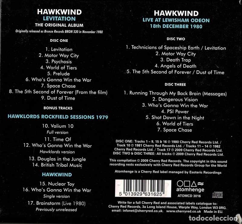 CDs de m&uacute;sica: Hawkwind - Levitation. Edici&oacute;n Lujo. Edici&oacute;n Limitada. 3 x CD - Foto 2