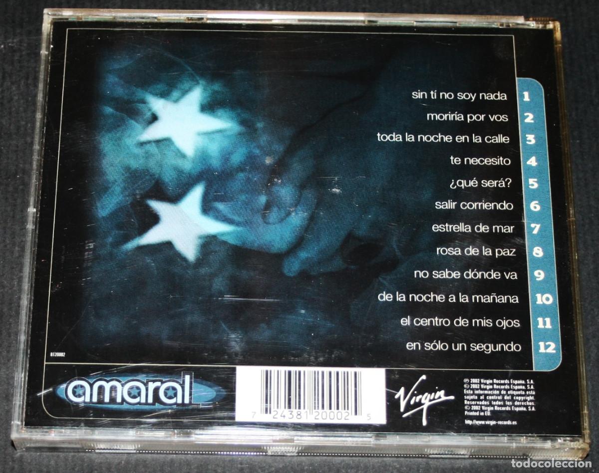 CDs de m&uacute;sica: CD - AMARAL - ESTRELLA DE MAR - VIRGIN RECORDS, 2002 - Foto 2