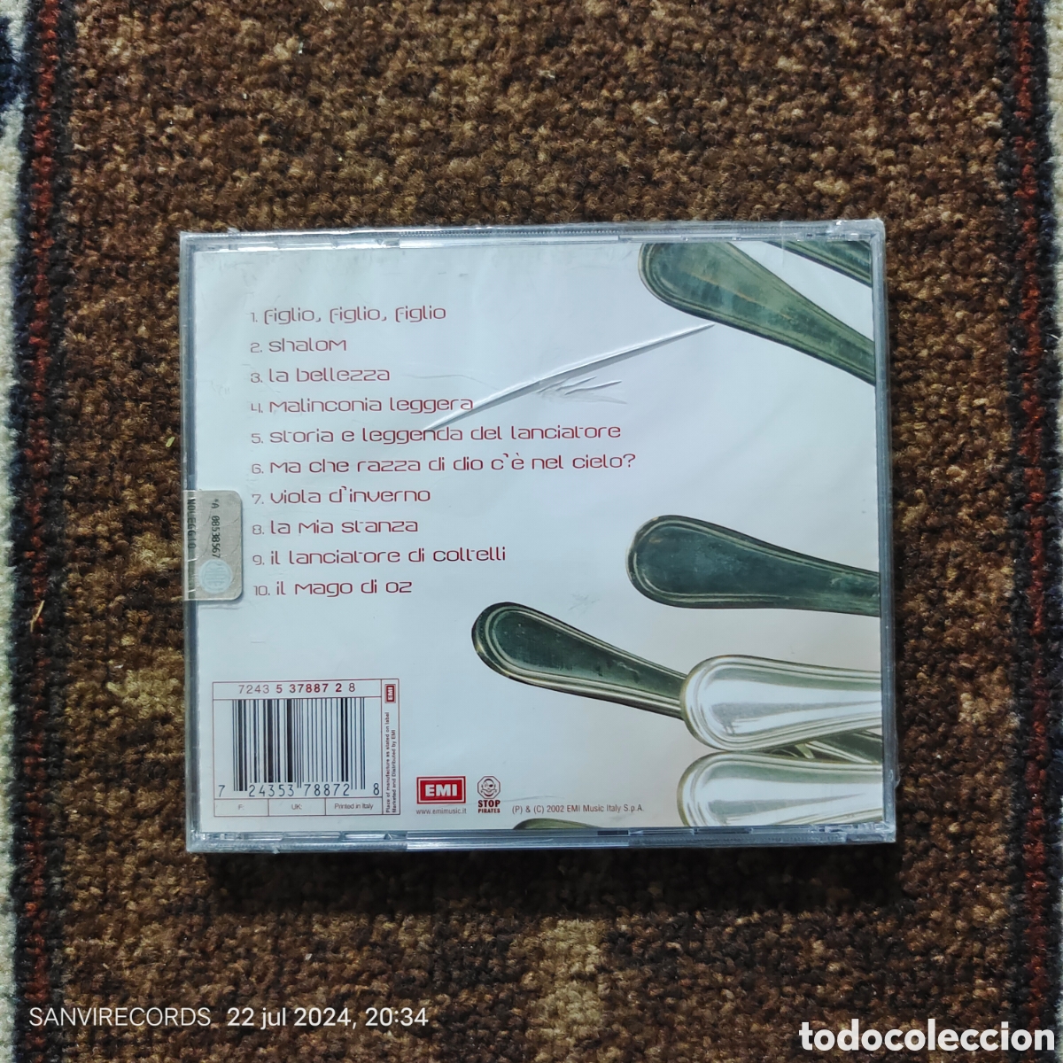 CDs de m&uacute;sica: CD, ROBERTO VECCHIONI: IL LANCIATORE DI COLTELLI - Foto 2