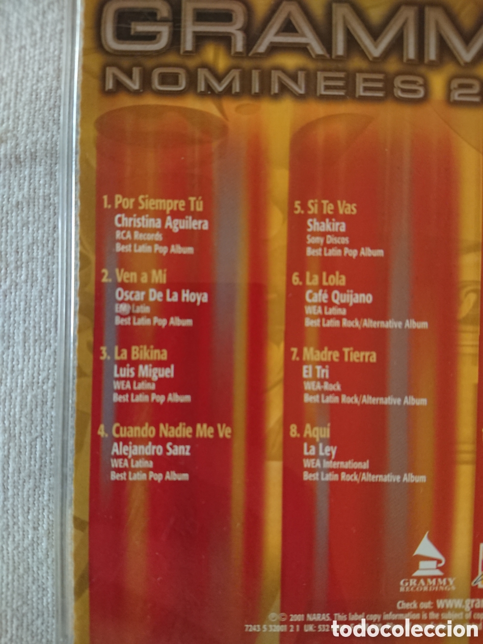 CDs de m&uacute;sica: Grammy Latin Nominees 2001 - Foto 3