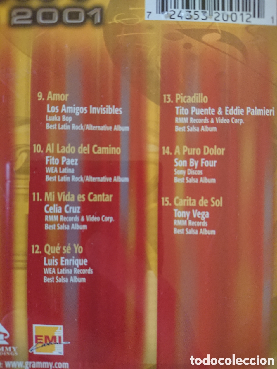 CDs de m&uacute;sica: Grammy Latin Nominees 2001 - Foto 4