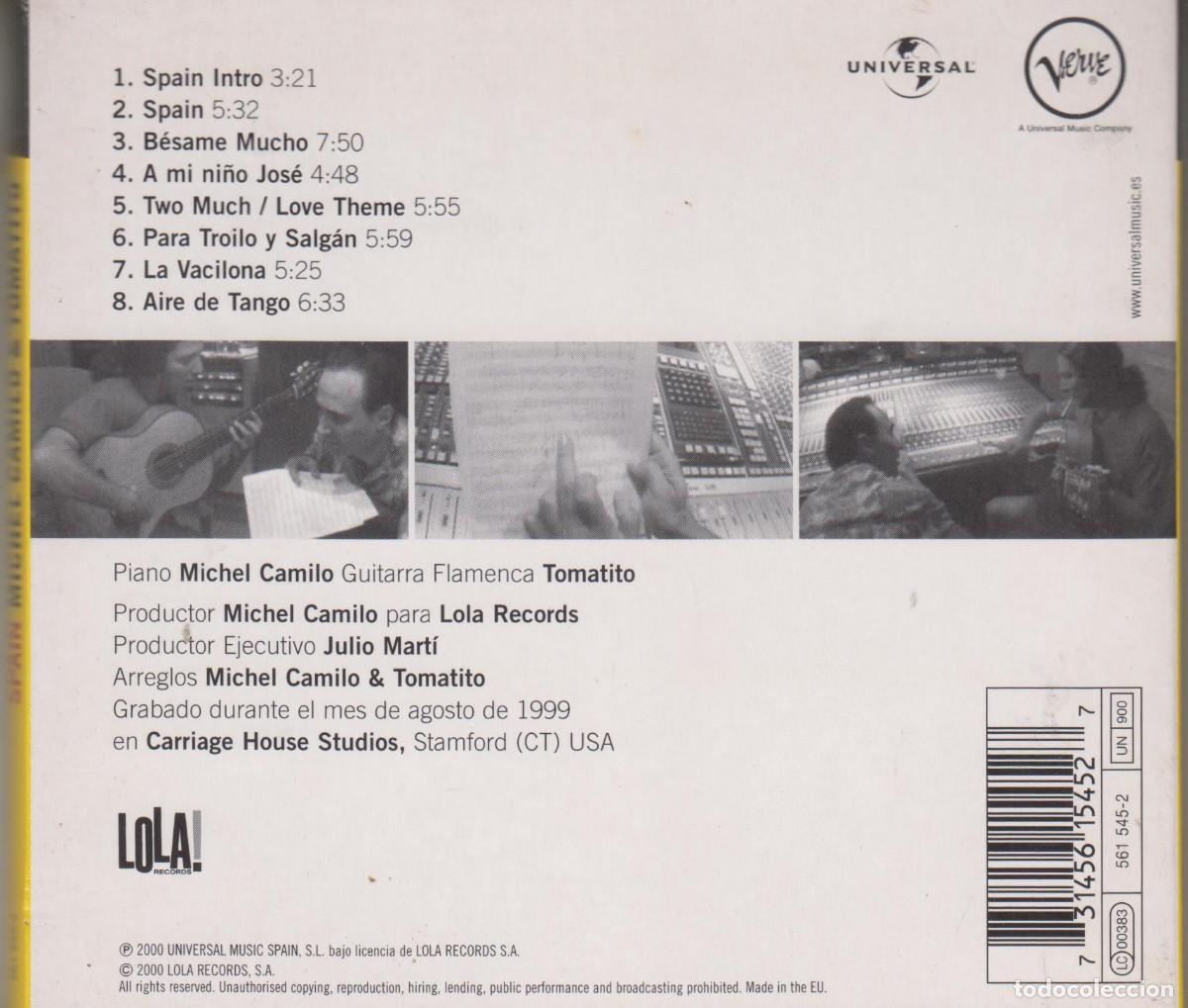 CDs de m&uacute;sica: Michel Camilo & Tomatito &lrm;cd Spain 2000 - Foto 2