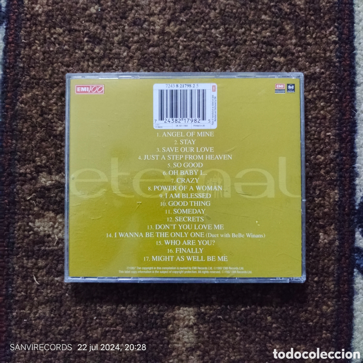 CDs de m&uacute;sica: CD, GREATEST HITS ETERNAL - Foto 2