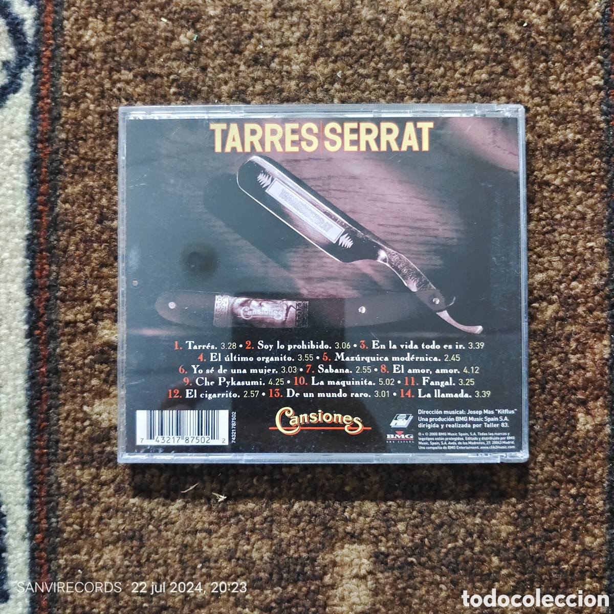CDs de m&uacute;sica: CD, TARRES SERRAT, CANSIONES - Foto 2