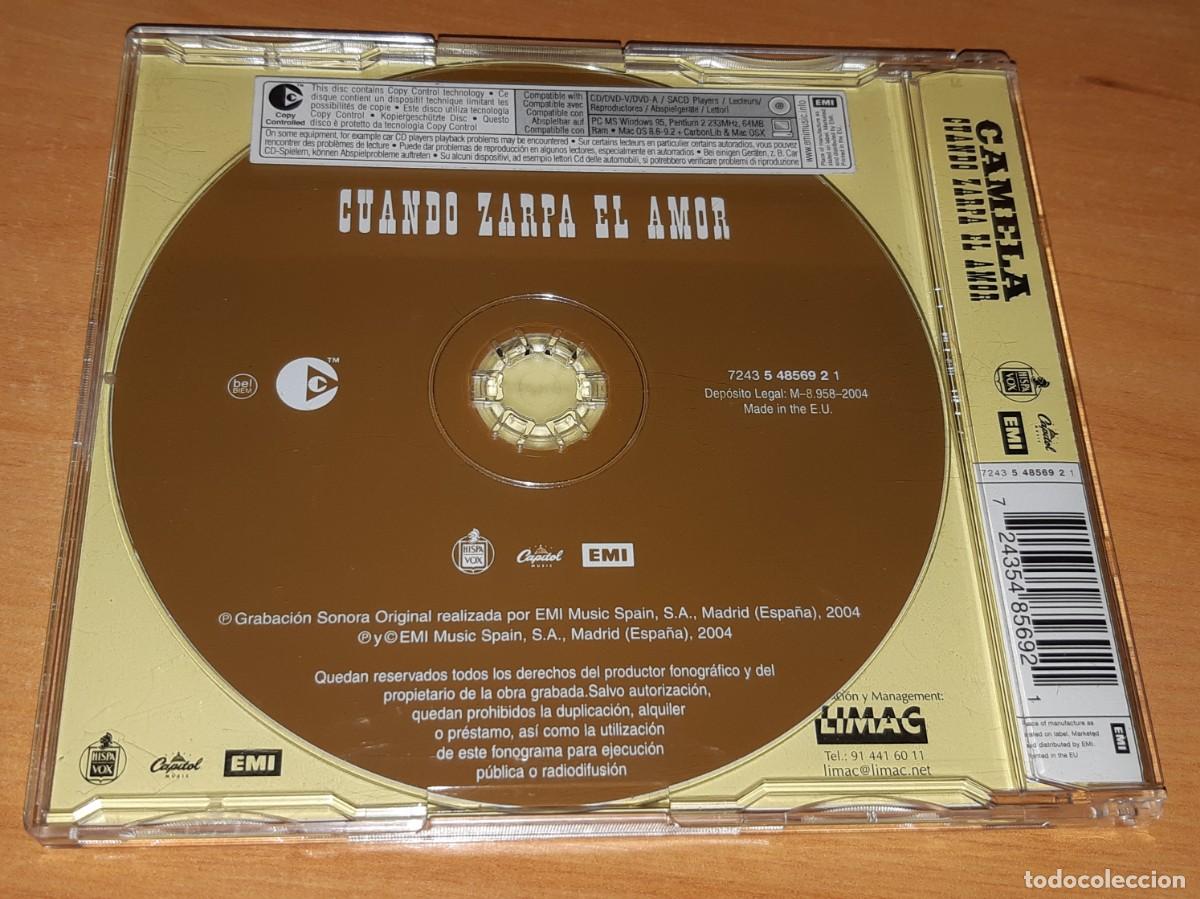 CDs de m&uacute;sica: CAMELA CUANDO ZARPA EL AMOR CD SINGLE - Foto 3