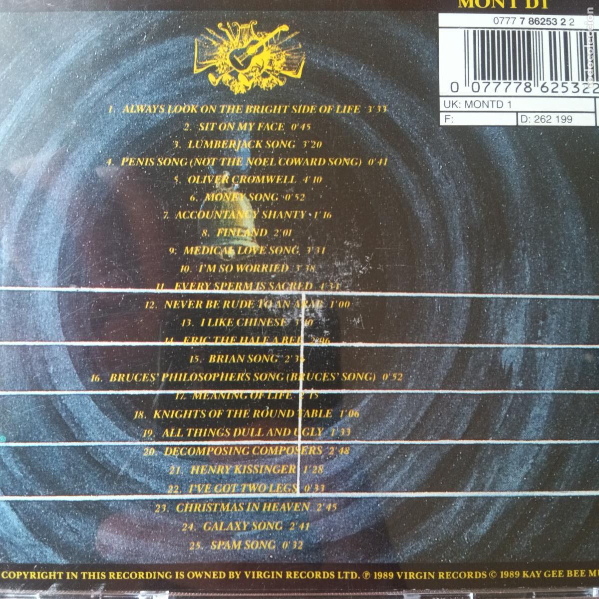 CDs de m&uacute;sica: THE MONTY PYTHON SINGS CD - Foto 2
