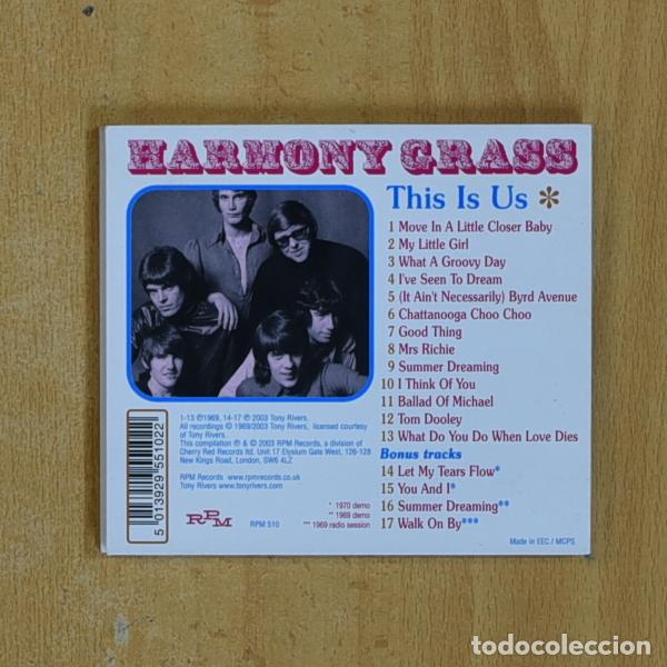 CDs de m&uacute;sica: HARMONY GRASS - HARMONY GRASS - CD - Foto 2