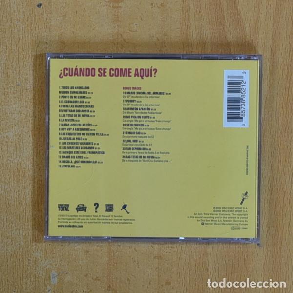 CDs de m&uacute;sica: SINIESTRO TOTAL - CUANDO SE COME AQUI - CD - Foto 2