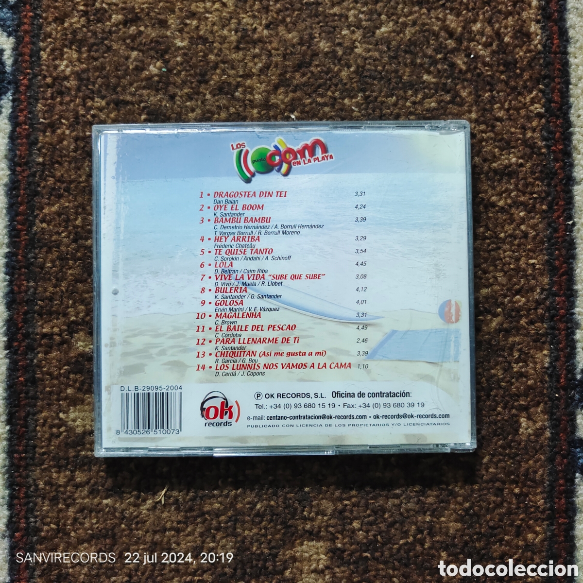 CDs de m&uacute;sica: CD, LOS PUNTO COM EN LA PLAYA: DRAGOSTEA DIN TEI - GOLOSA - BAMB&Uacute; BAMB&Uacute;... - Foto 2