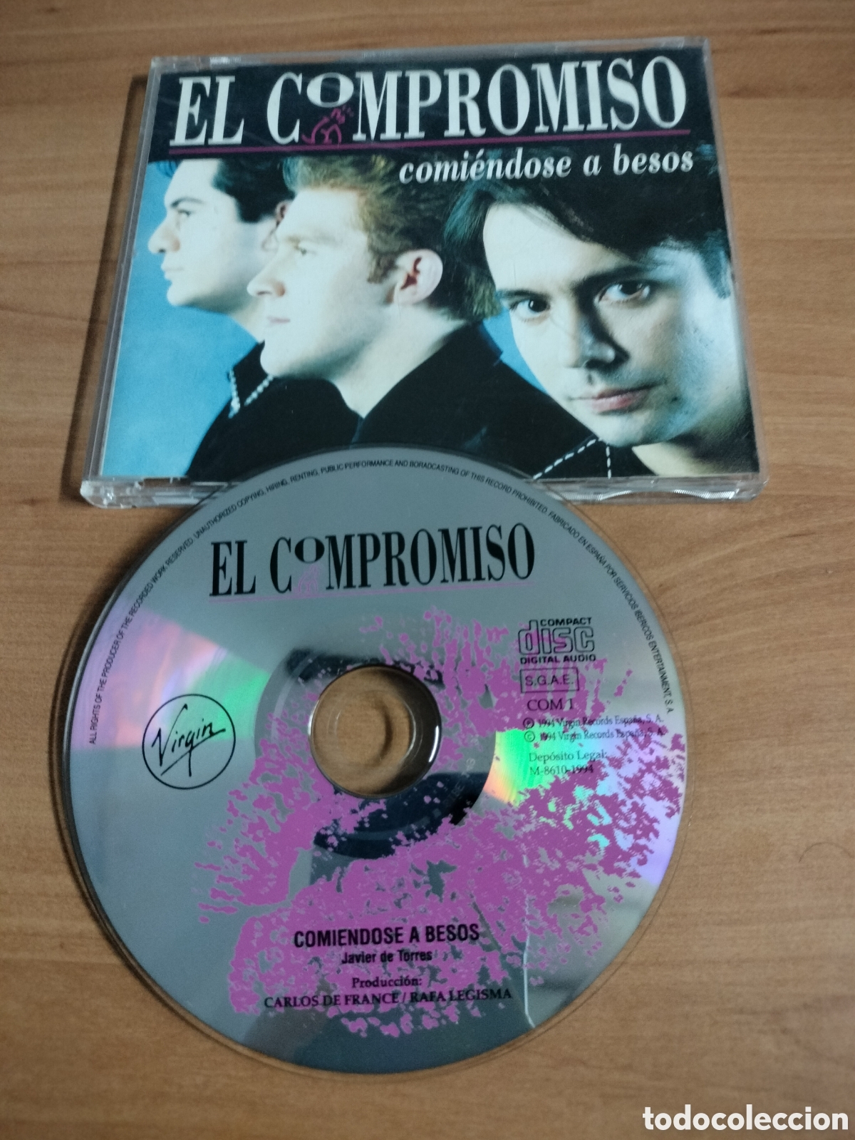 CDs de m&uacute;sica: El compromiso - Comiendose a besos - CD single 1 canci&oacute;n - Foto 1