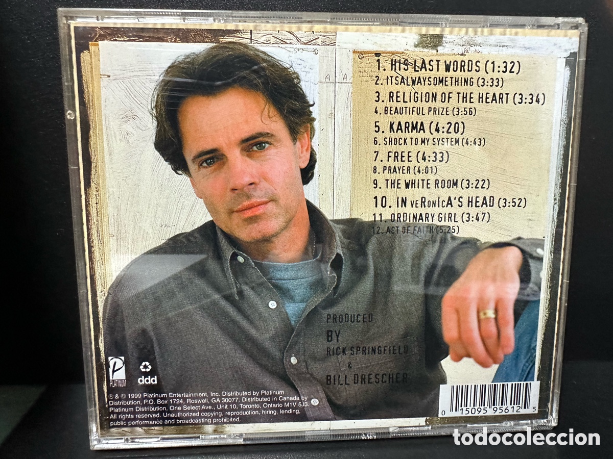 CDs de m&uacute;sica: Rick Springfield - Karma (CD, Album) - Foto 2