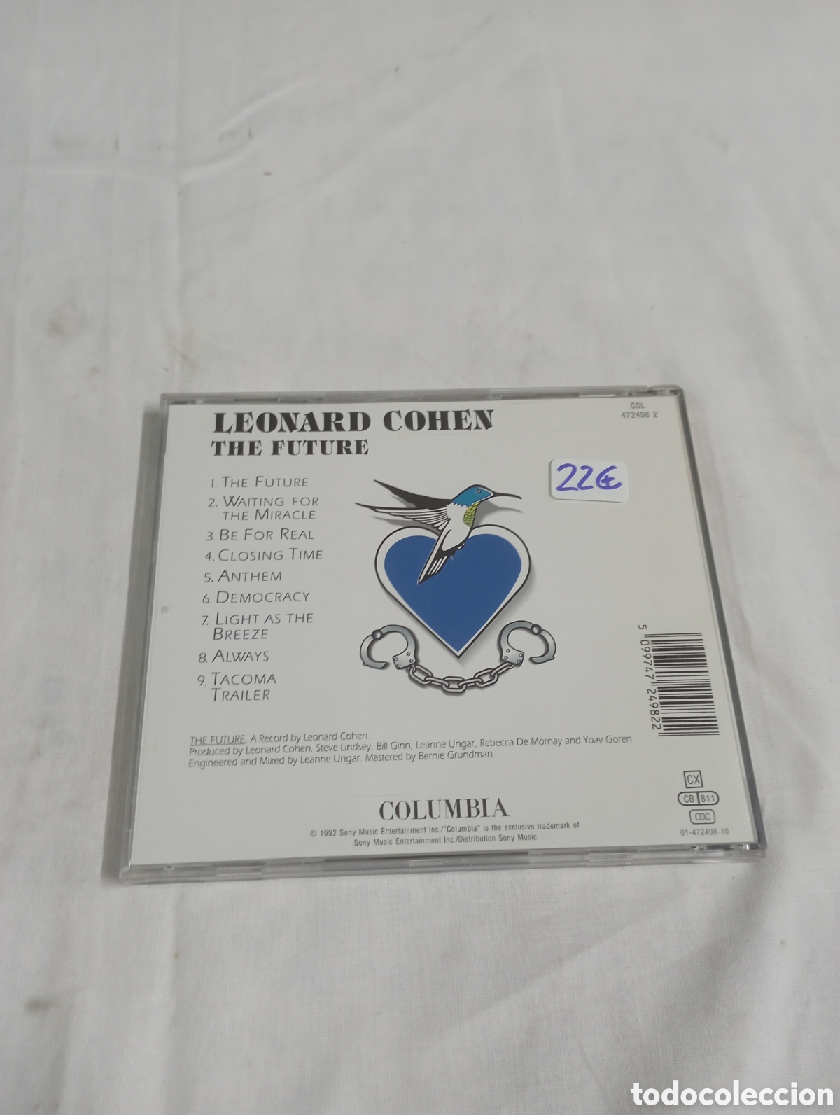 CDs de m&uacute;sica: Leonard cohen the future - Foto 2