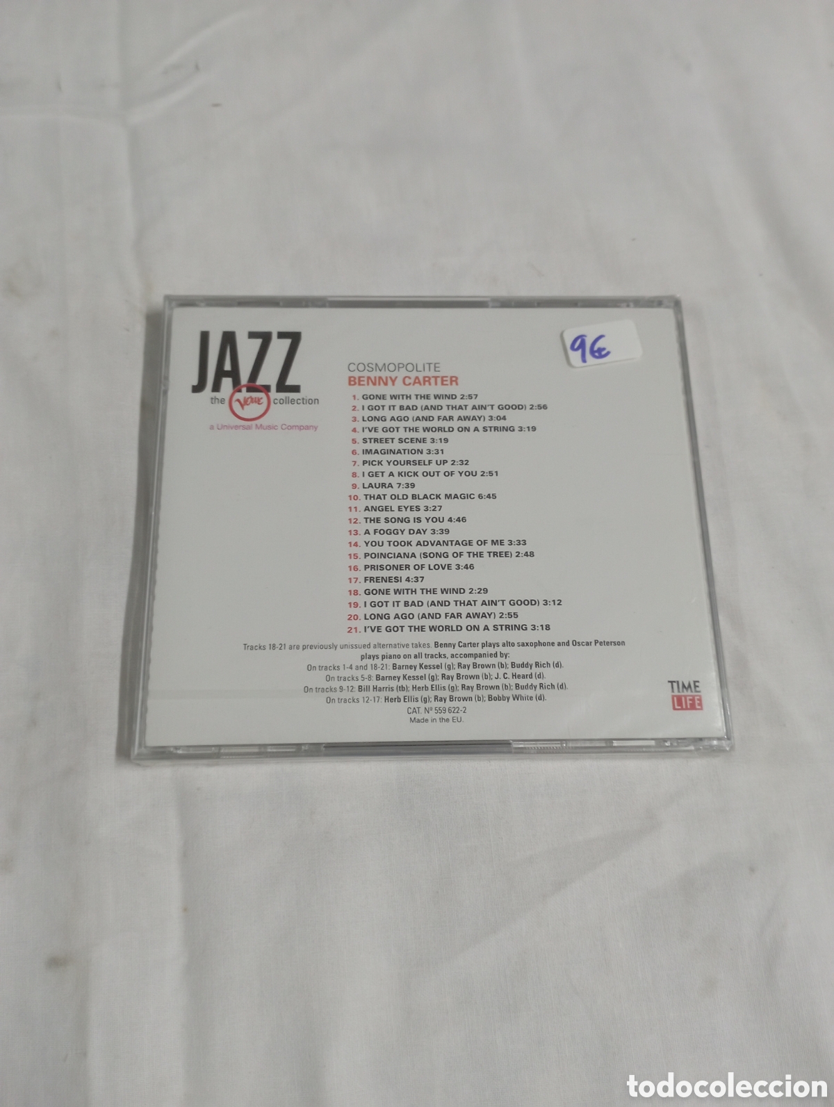 CDs de m&uacute;sica: Benny Carter cosmopolite - Foto 2