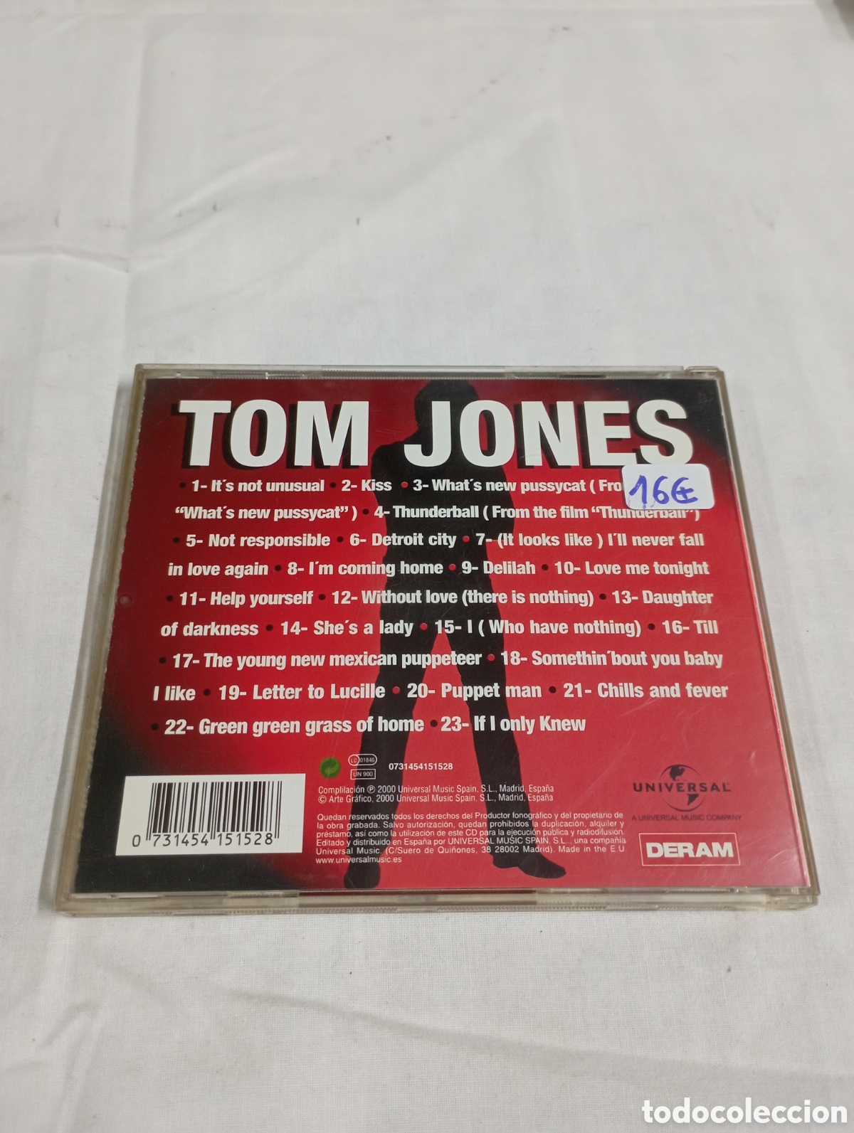 CDs de m&uacute;sica: Tom Jones gold greatest hits - Foto 2