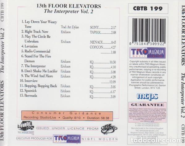 CDs de m&uacute;sica: The 13th Floor Elevators &ndash; The Interpreter Volume Two,CD - Foto 2