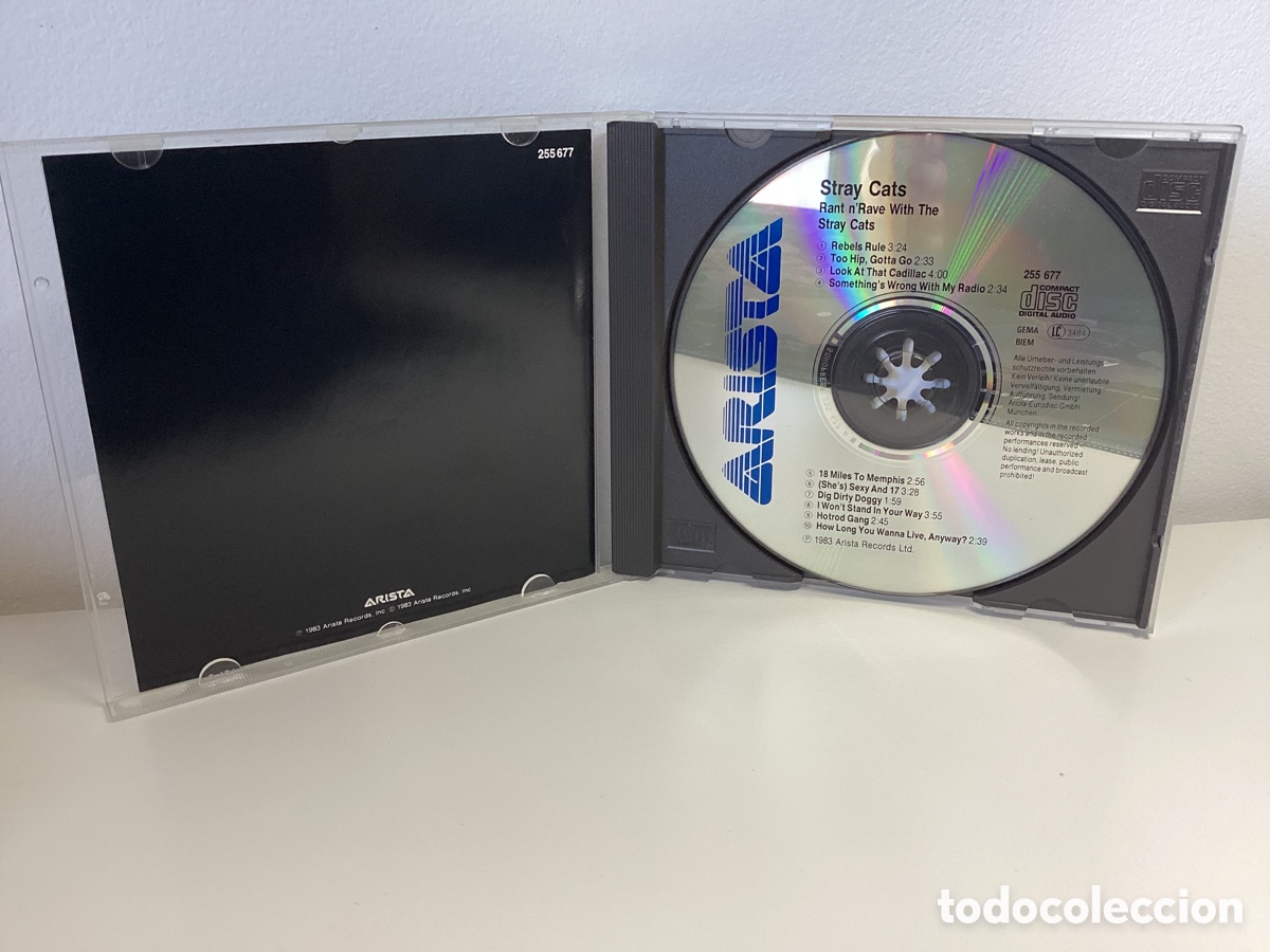 CDs de m&uacute;sica: Stray Cats - Rant N Rave - Cd 1983 - Foto 3