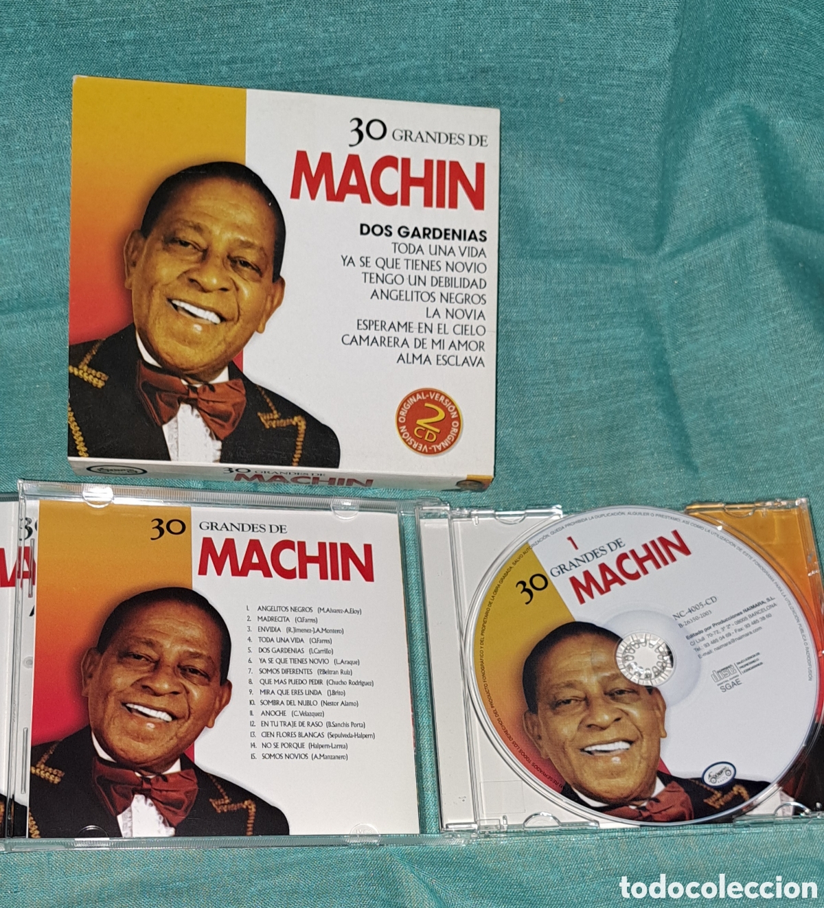 CDs de m&uacute;sica: PACK DOBLE CD ANTONIO MACHIN 30 GRANDES &Eacute;XITOS - Foto 4