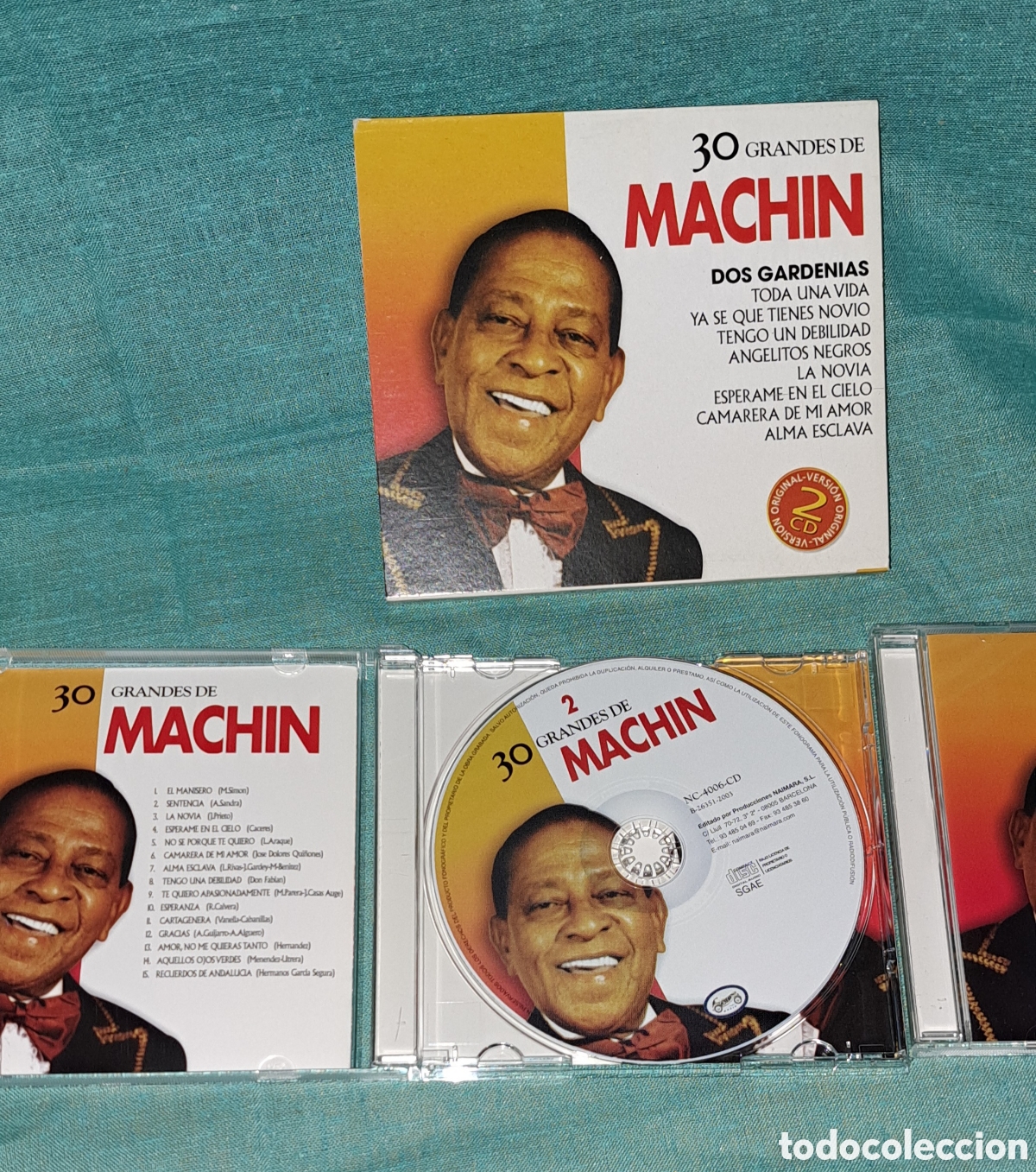 CDs de m&uacute;sica: PACK DOBLE CD ANTONIO MACHIN 30 GRANDES &Eacute;XITOS - Foto 3