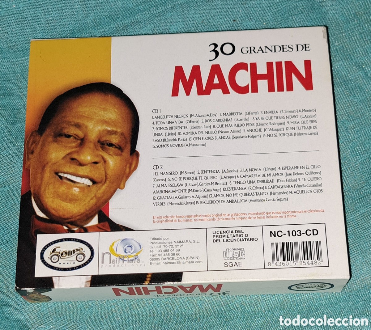 CDs de m&uacute;sica: PACK DOBLE CD ANTONIO MACHIN 30 GRANDES &Eacute;XITOS - Foto 6