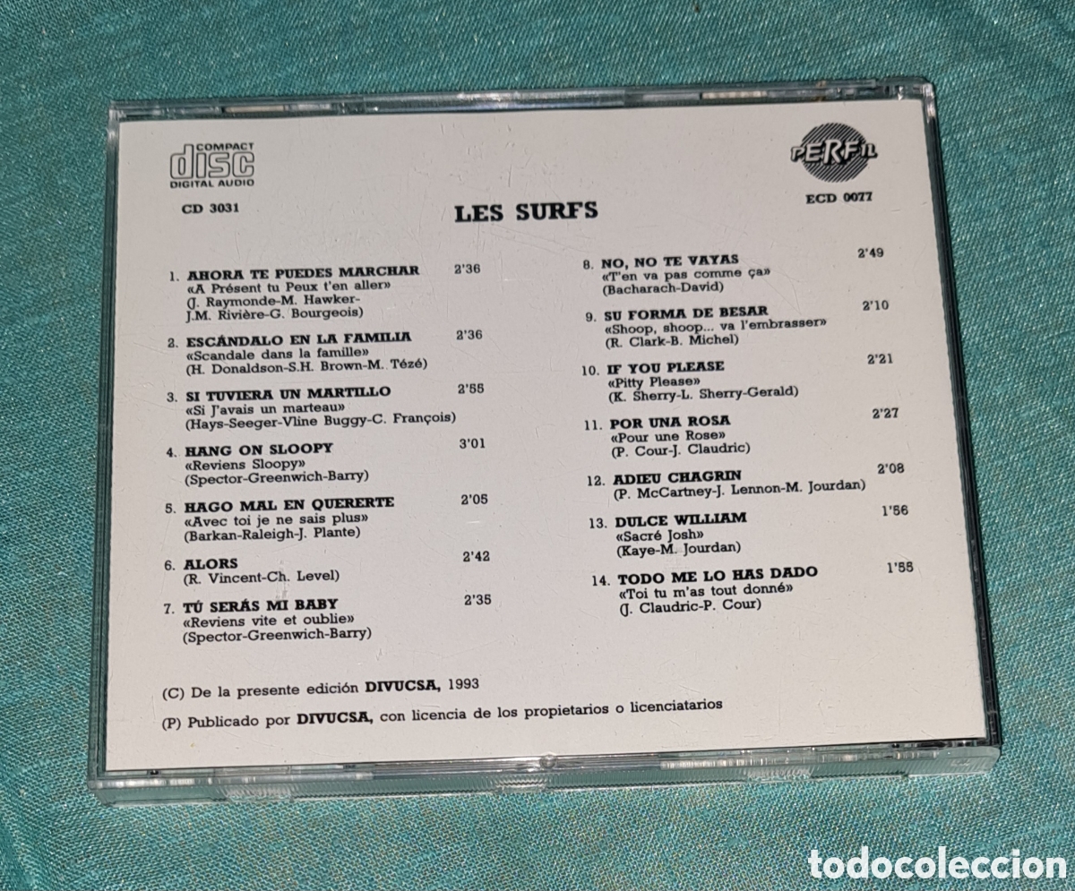 CDs de m&uacute;sica: CD LES SURFS, DIVUCSA 1993 - Foto 3