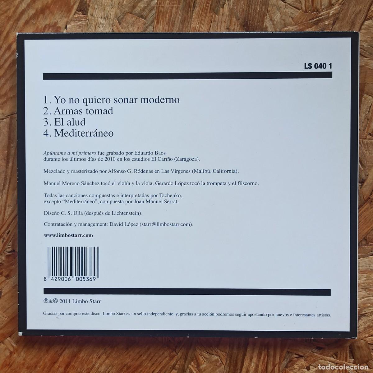 CDs de m&uacute;sica: CD Tachenko &ndash; Ap&uacute;ntame A M&iacute; Primero - Foto 2