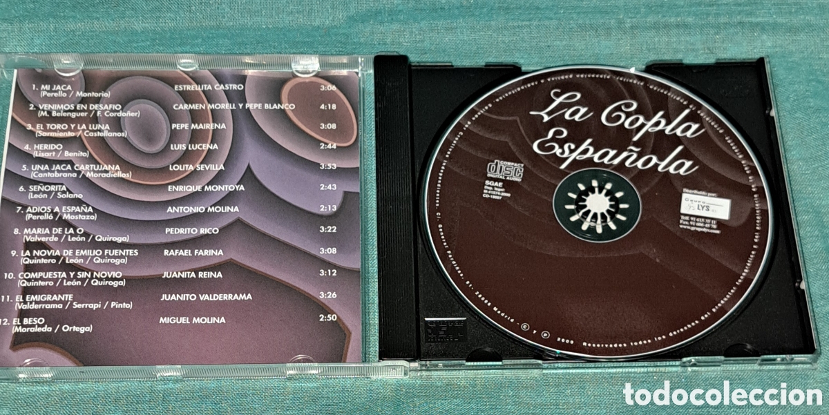 CDs de m&uacute;sica: CD LA COPLA ESPA&Ntilde;OLA, VERSIONES ORIGINALES - Foto 2