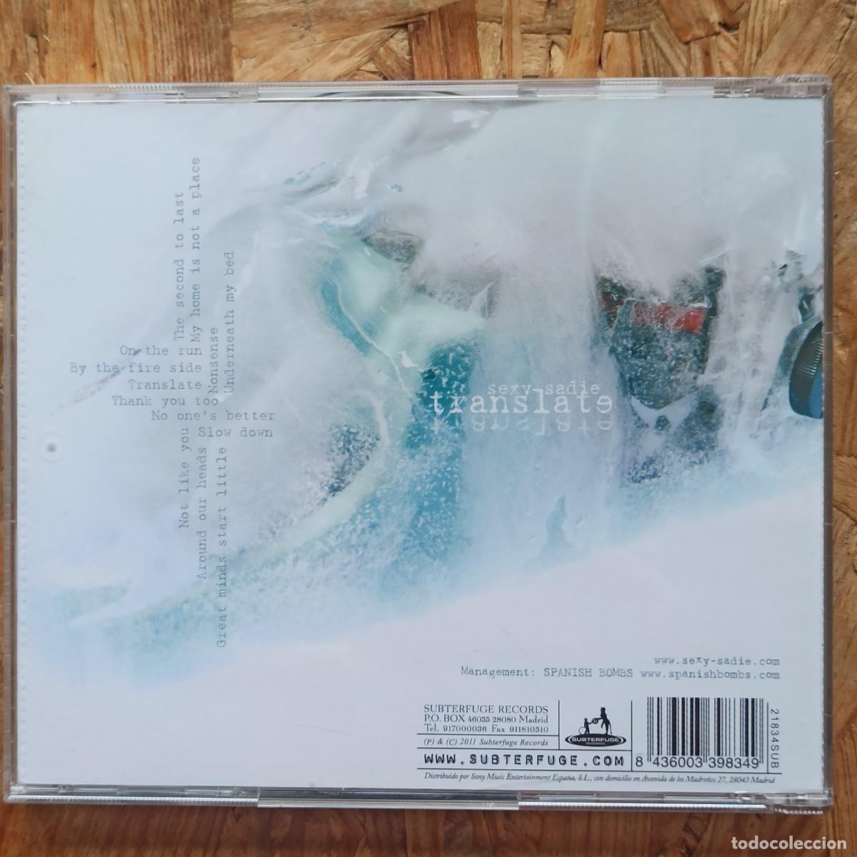 CDs de m&uacute;sica: CD Sexy Sadie &ndash; Translate - Foto 2