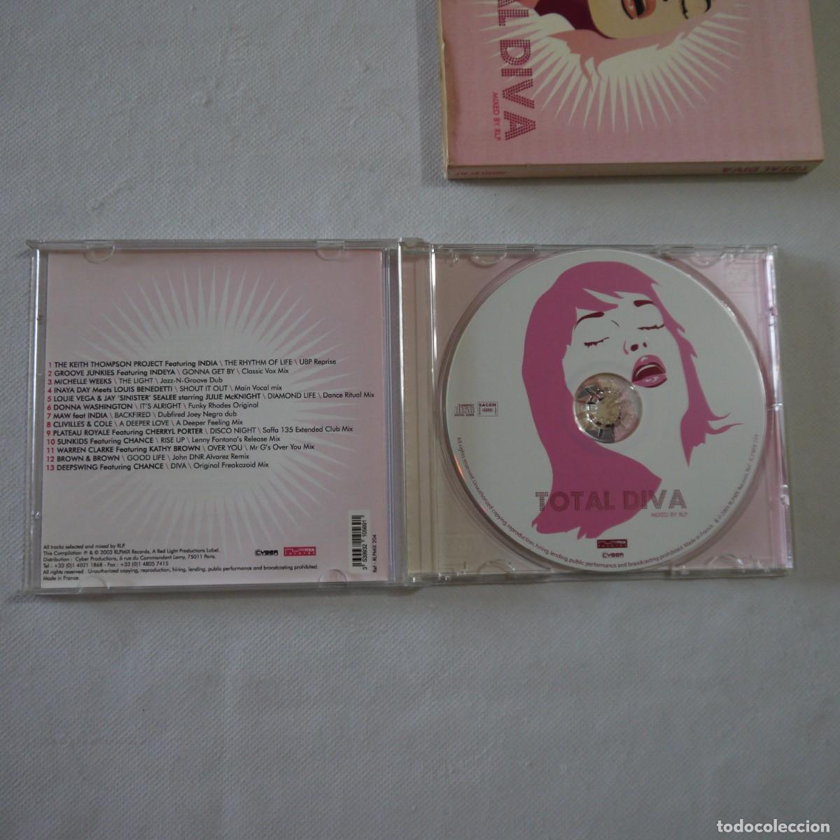 CDs de m&uacute;sica: TOTAL DIVA MIXED BY RLP - CD 2003 - Foto 2