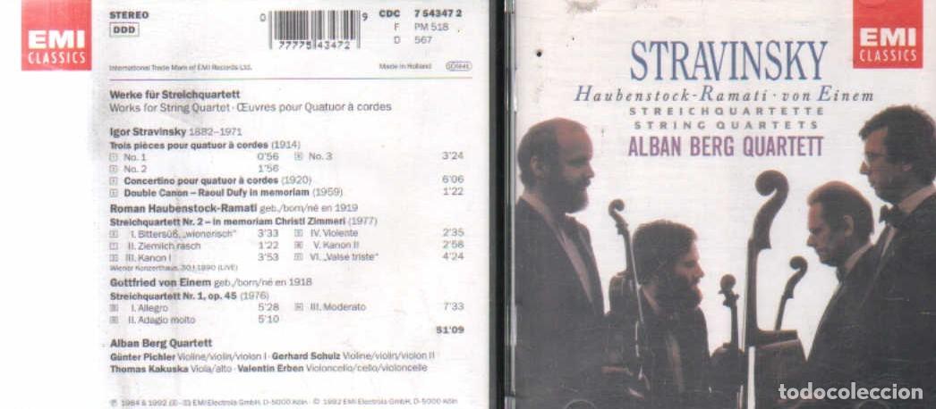 CDs de m&uacute;sica: STRAVINSKY. CD-CLASICA-2811 - Foto 1