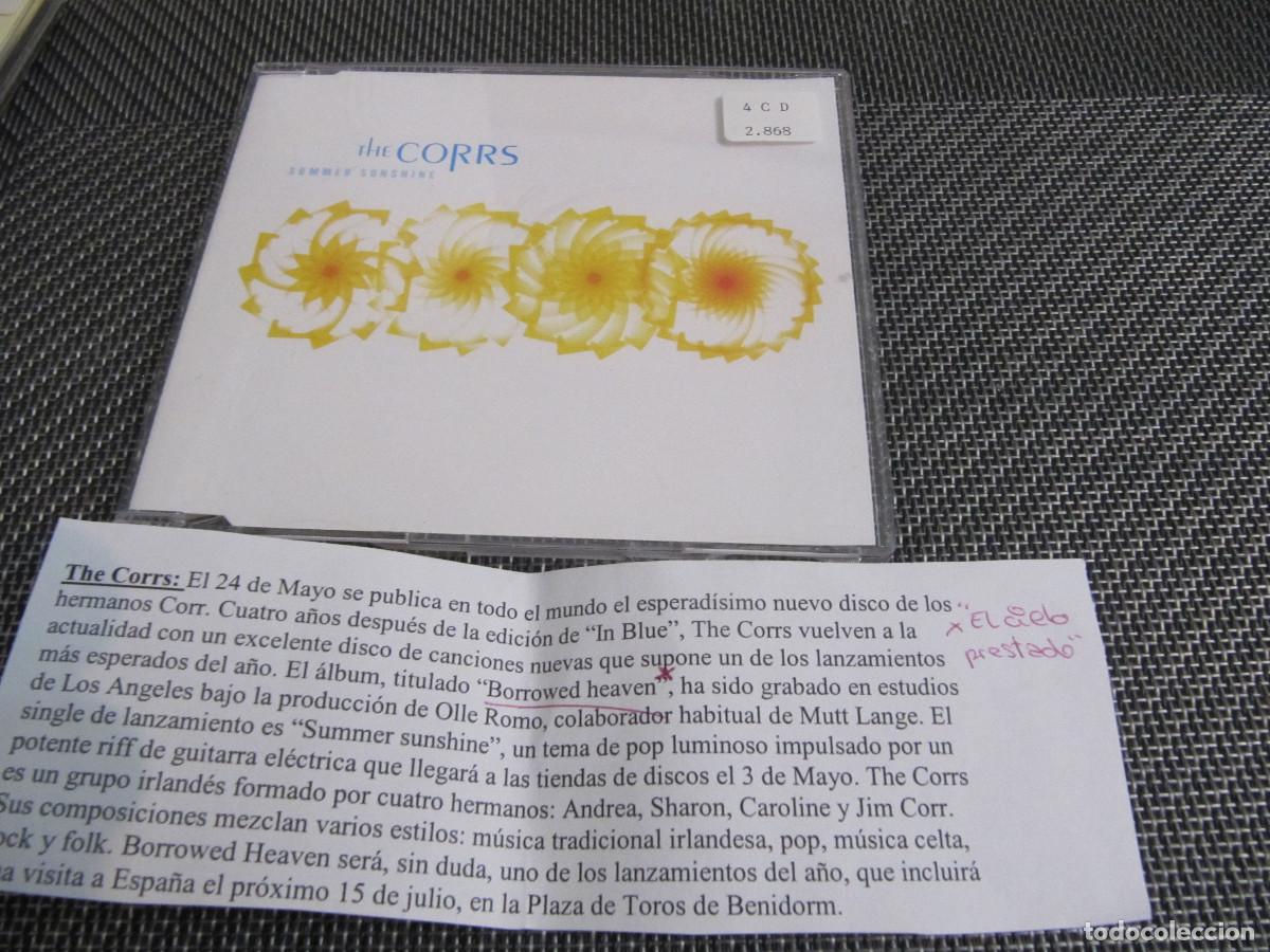 CDs de m&uacute;sica: THE CORRS - SUMMER SUNSHINE CD SINGLE CADENA 100 1 TEMA - Foto 2