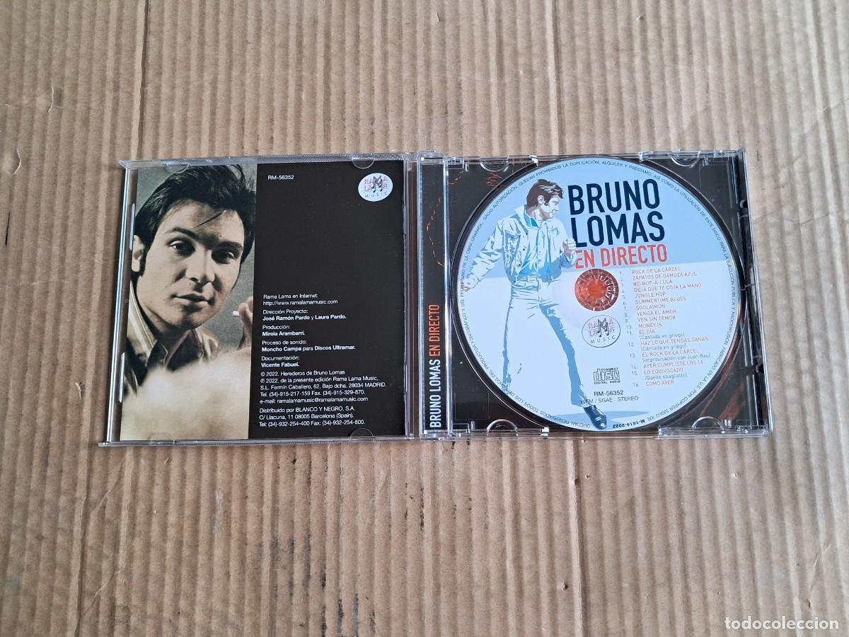 CDs de m&uacute;sica: BRUNO LOMAS - EN DIRECTO CD 2022 - Foto 2