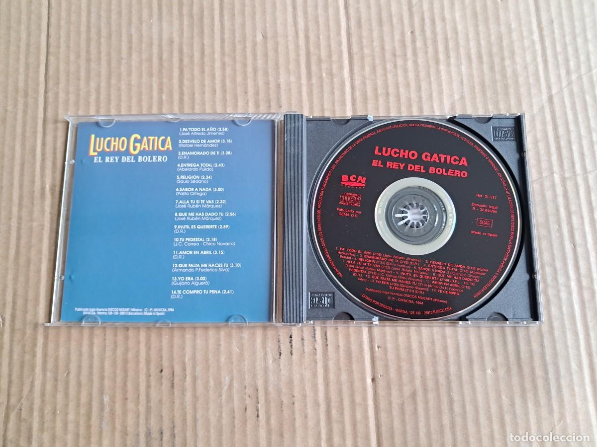 CDs de m&uacute;sica: LUCHO GATICA - EL REY DEL BOLERO CD 1994 - Foto 2